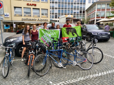 Velo- statt Autoparkplatz! Die Jungen Grünen und Grünen in St. Gallen